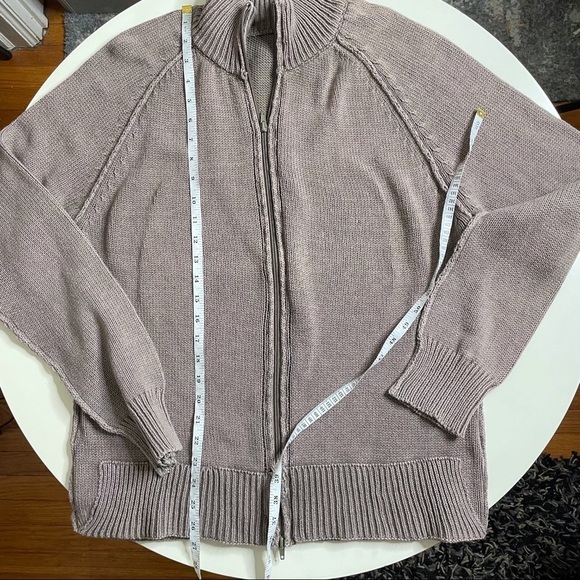 Lindbergh Men’s Cotton Blend Full Zip Knit Sweater Brown Size XXL - Picture 2 of 10